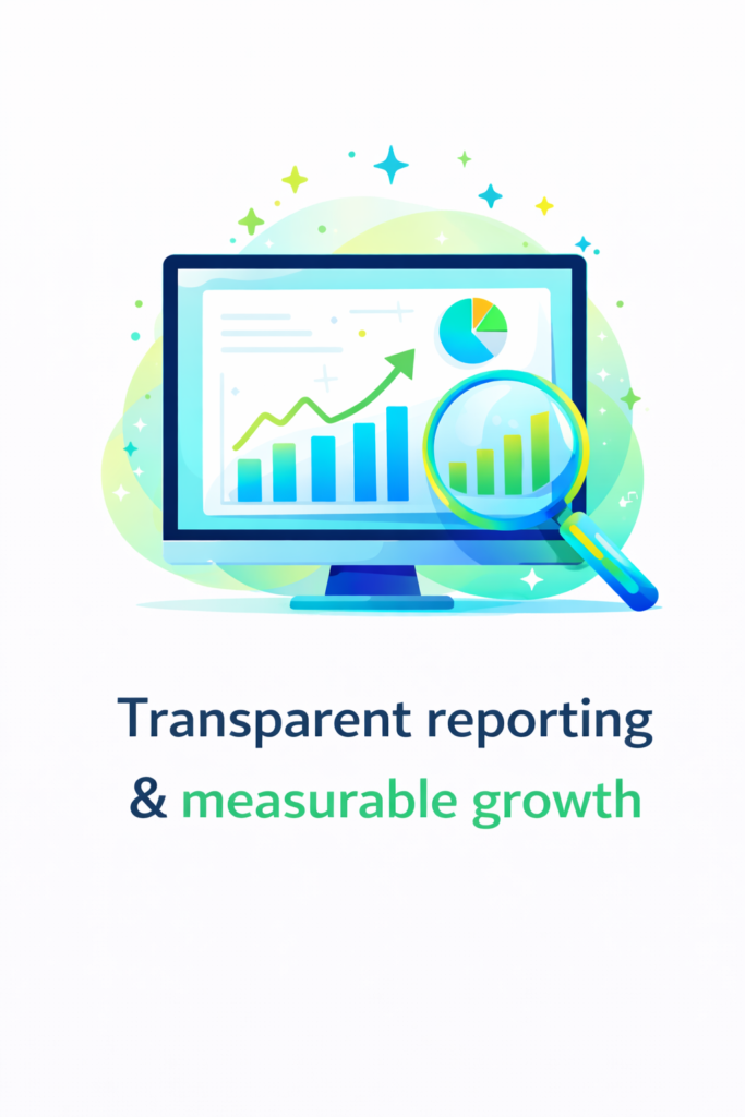 Transparent reporting & measurable growth
